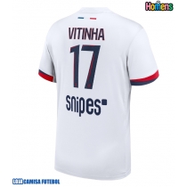 Camisa de Futebol Paris Saint-Germain Vitinha #17 Equipamento Secundário 2025-26 Manga Curta